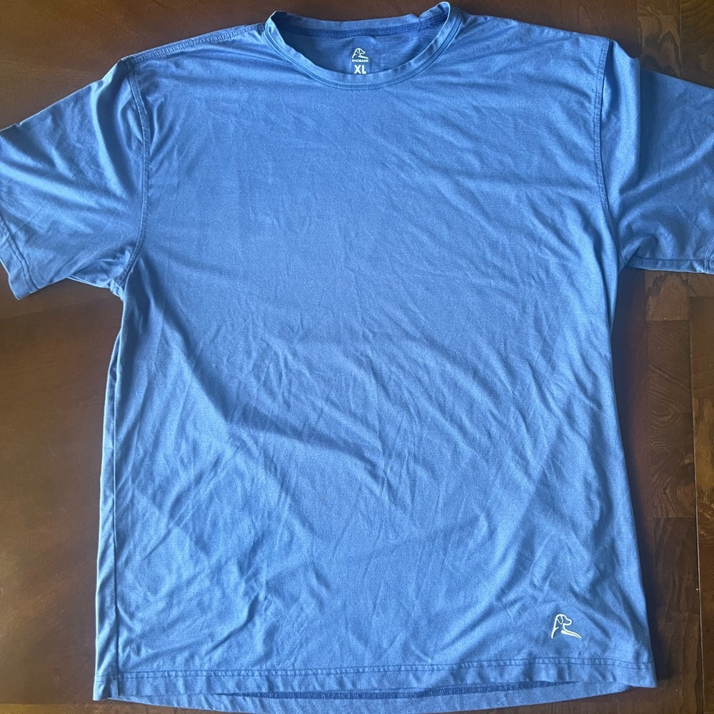 Rhoback performance heathered blue short sleeve T-shirt